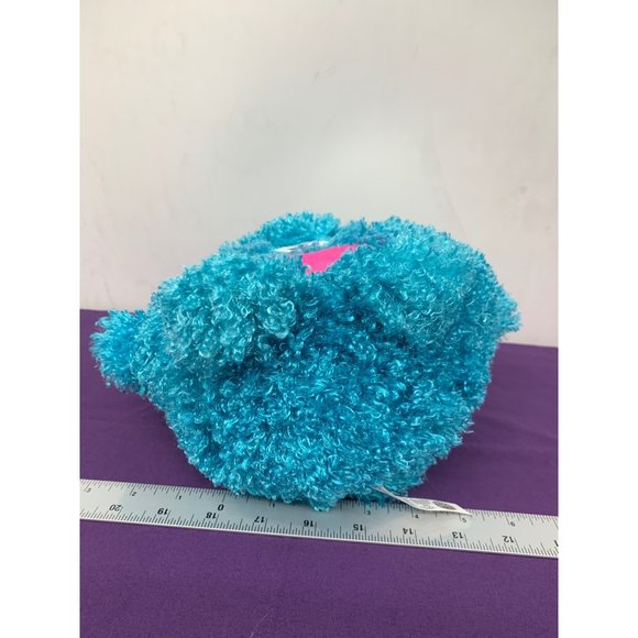 Pikmi Pops Moose Blue Pink Heart Embroidered Face 8 Inch Round Plush Stuffed Ani - Picture 5 of 8